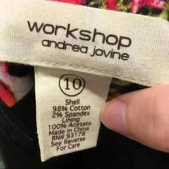 Workshop by Andrea Jovine Floral Pockets Sz 10 - Picture 5 of 5